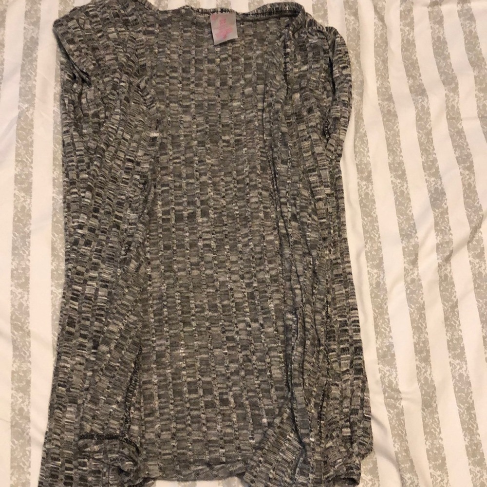 Button/tie sweater